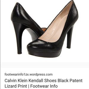 Calvin Klein Kendall Textured Print Pumps Size 8